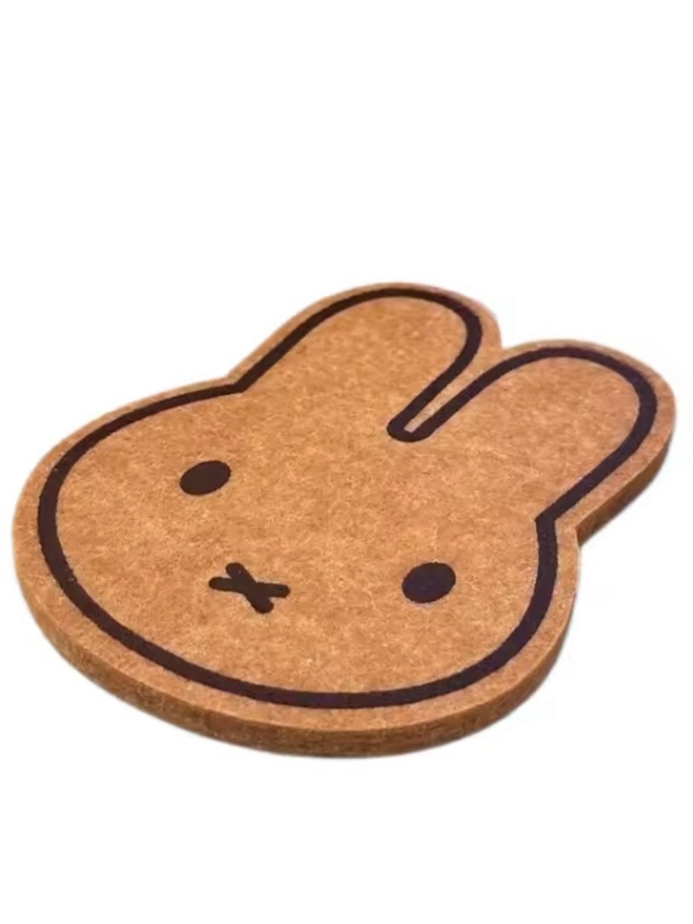 Cute Bunny Felt Coaster Kawaii Drink Mat 5.5”
